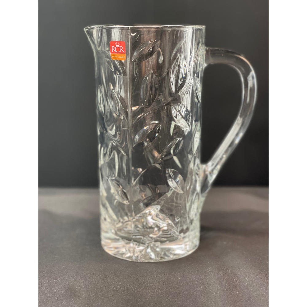 RCR Italian (Tuscan) Lead Crystal Pitcher, 50 oz - Elegant Glassware